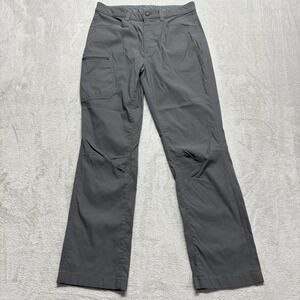 Eddie Bauer Mens Tech Pants 31x30 Gray Stretch Outdoor Hiking Utility Camping